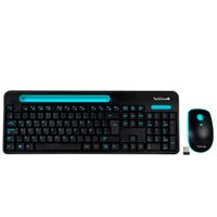 TECLADO/MOUSE TECHZONE TZ20COMB02-INA INALAMBRICO RANURA SOPORTE AZUL TECLADO/MOUSE TECHZONE TZ20COMB02-INA INALAMBRICO RANURA SOPORTE AZUL